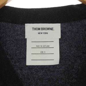 THOM BROWNE 4BAR カーディガン ニット 3 グレー