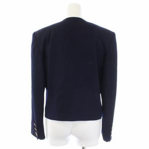 Christian Dior ヴィンテージ ノーカラージャケット M ネイビー