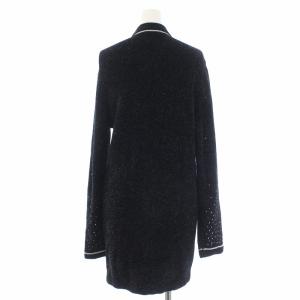 Christian Dior ヴィンテージ ロングカーディガン ニット 長袖 M ブラック