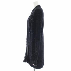 Christian Dior ヴィンテージ ロングカーディガン ニット 長袖 M ブラック