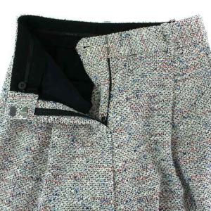 Theory パンツ タック カットオフ ツイード XXS ホワイト