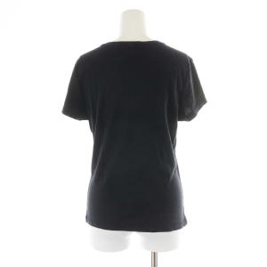 CELINE Tシャツ カットソー 半袖 クルーネック ロゴマーク L 紺 ネイビー