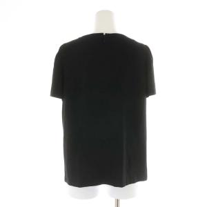 M'S GRACY ブラウス カットソー 半袖 バックジップ 38 M 黒 ブラック