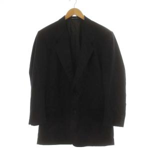 テーラードジャケット シングル 総裏地 ウール 46 ネイビー