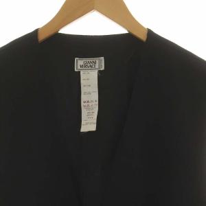 GIANNI VERSACE ジレ メデューサボタン 50 ブラック