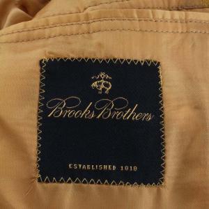 Brooks Brothers テーラードジャケット シングル 3B チェック 絹 シルク 40 ブラウン ベージュ 水色