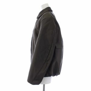 Drawer 20AW サテンジップアップブルゾン ジャケット 中綿 ステンカラー 36 グレー