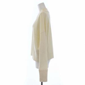 Theory 19AW ROYAL WOOL RELAXED T NECK 長袖 ニット セーター S アイボリー