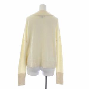 Theory 19AW ROYAL WOOL RELAXED T NECK 長袖 ニット セーター S アイボリー