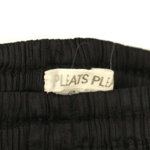 PLEATS PLEASE ISSEY MIYAKE イッセイミヤケ プリーツイージーパンツ S 黒 緑