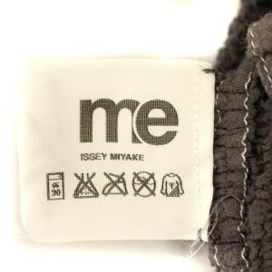 me ISSEY MIYAKE シワ加工 半袖 シャツ ポロシャツ F グレー