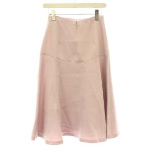 ANAYI 21SS フレアスカート ひざ丈 36 S ピンク紫 パープル