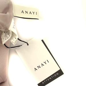 ANAYI 21SS フレアスカート ひざ丈 36 S ピンク紫 パープル