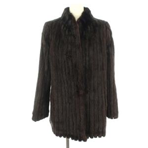 毛皮 コート FUR Stiffany by OSFUR ミンク 茶 ブラウン