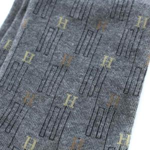 HERMES 靴下 ソックス Hロゴ 10-13 グレー