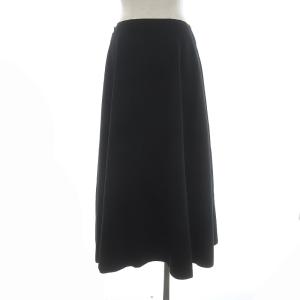 ADORE フレアスカート ロング丈 マキシ丈 ステッチ ブラック