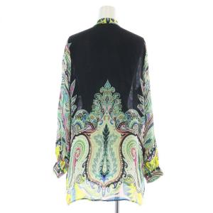 ETRO シャツ カジュアル バンドカラー ペイズリー柄 40 マルチカラー