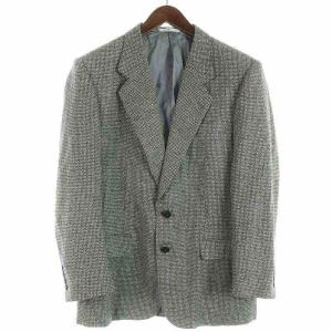 MONSIEUR テーラードジャケット シングル ウール シルク混 441号 M グレー