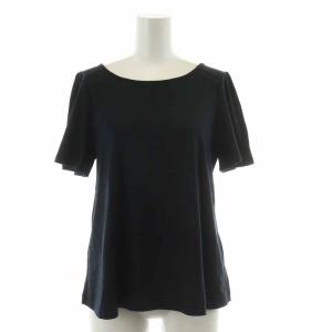 カットソー 半袖 バックリボン 38 M 黒 ブラック