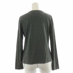 M'S GRACY カットソー 長袖 スパンコール リボン 38 グレー