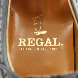 REGAL ウィングチップ ビジネスシューズ レザーシューズ レースアップ 24cm 黒 ブラック 2585-676