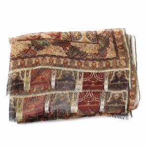 ETRO ストール スカーフ 2点セット 総柄 ウール シルク マルチカラー
