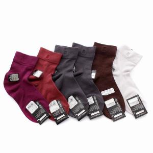 LANVIN COLLECTION 靴下 ショート丈 6足セット 22-24cm グレー レッド ブラウン