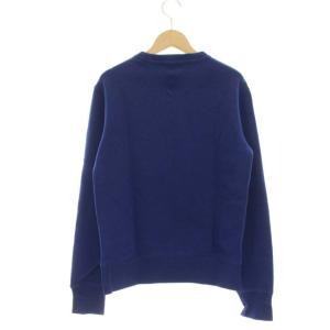 POLO RALPH LAUREN トレーナー スウェット ロゴプリント 長袖 裏起毛 フィリピン製 XS ブルー