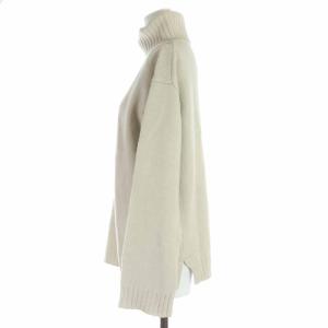 Drawer ニット セーター タートルネック カシミヤ サイドスリット 長袖 1 ベージュ
