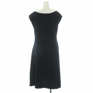 René 20年 ニットワンピース 38 紺