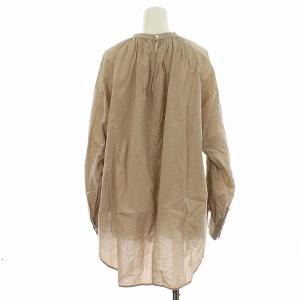 IENA 20AW ボリュームスリーブモックブラウス シャツ 長袖 プルオーバー ベージュ