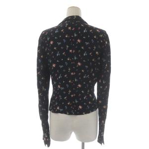 RALPH LAUREN 3点セット シャツ ベスト ワンショルダーワンピース ミニ フレア 花柄 9 M 11 L 黒 ブラック マルチカラー IBO26