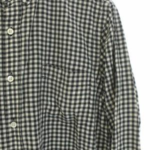 sacai 13SS ギンガムチェック ドッキングシャツ 長袖 2 ブラック