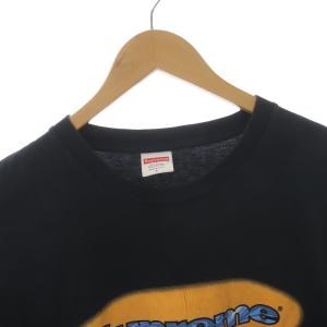 Supreme 18SS Ripple L/S Tee Tシャツ L ブラック オレンジ