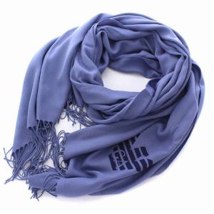 ストール マフラー ロゴ ブルーパープル