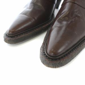 MIHARA YASUHIRO ショートブーツ ミドルブーツ ポインテッドトゥ レザー 23.5cm ブラウン