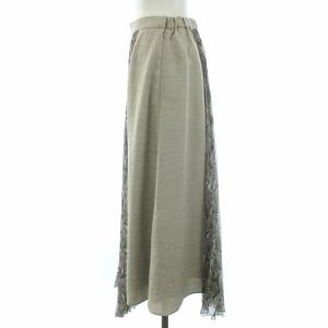 Diagram GRACE CONTINENTAL 19SS スカート ロング プリーツ パイソン柄 38 グレー