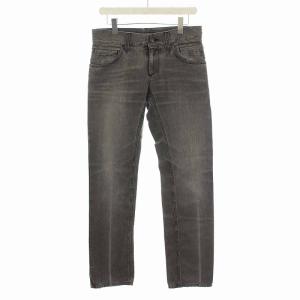 14 デニムパンツ ジーンズ ダメージ加工 ストレート 44 S グレー