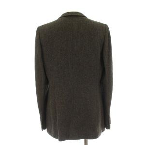ARMANI COLLEZIONI テーラードジャケット ウール カシミヤ混 42 M 茶 ブラウン