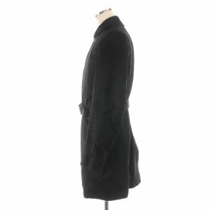 TOMORROWLAND トレンチコート ロング コットン ベルト ライナー付き 46 ブラック