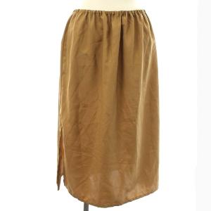 Grace Class 19AW チュールスカート ロング プリーツ スカート 36 S 茶 ブラウン
