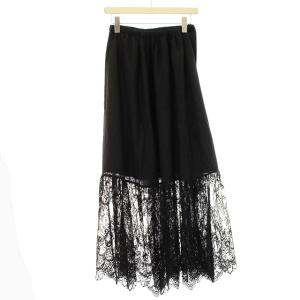 GRACE CONTINENTAL 19SS スカート ロング レース 36 ブラック
