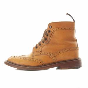 Tricker's カントリーブーツ レースアップ レザー 4 23cm ベージュ