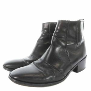 DIOR HOMME ショートブーツ レザー 42 黒