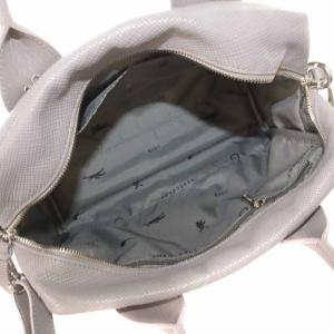 Longchamp QUADRI ハンドバッグ ショルダーバッグ 2way カウハイドレザー チャーム付き グレー
