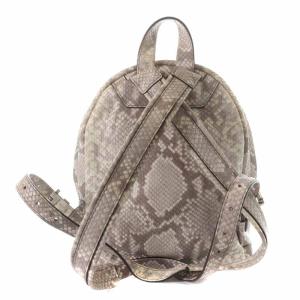 MICHAEL Michael Kors リュックサック デイパック レザー パイソン型押し グレー