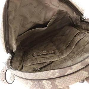 MICHAEL Michael Kors リュックサック デイパック レザー パイソン型押し グレー