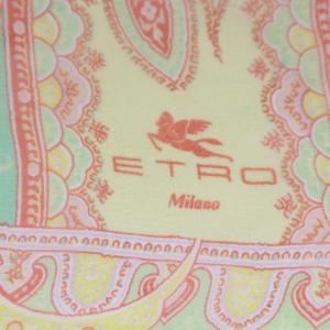 ETRO ストール スカーフ ペイズリー柄 シルク イタリア製 マルチカラー