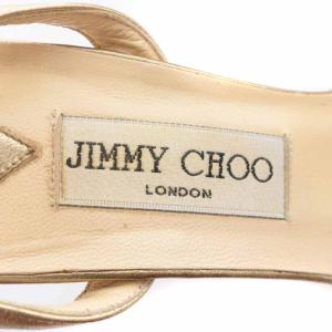 JIMMY CHOO サンダル ハイヒール 23ゴールド色