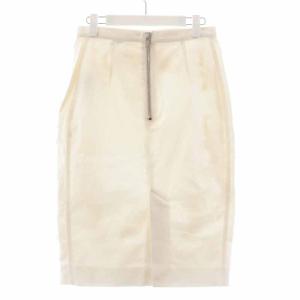 GIVENCHY タイトスカート ひざ丈 花モチーフ 40 ホワイト